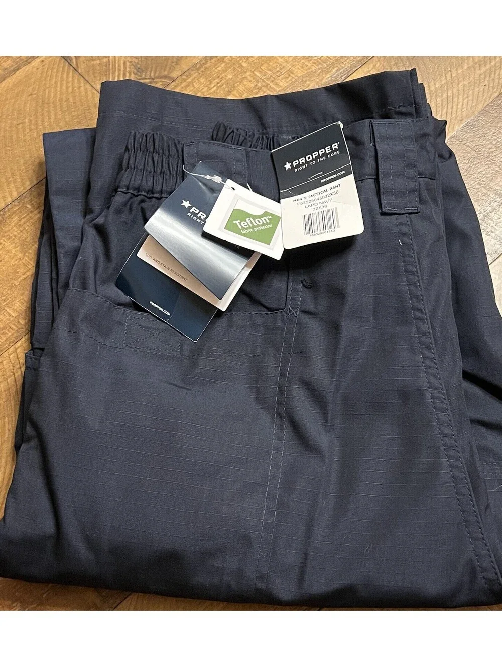 Men's Propper Lightweight Tactical Pant Rip Stop Size 32x36 LAPD Navy